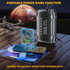 10-IN-1 Jump Starter with Air Compressor 5000A Portable Car Battery Booster (9.0 Gas/6.5L Diesel) with 150PSI