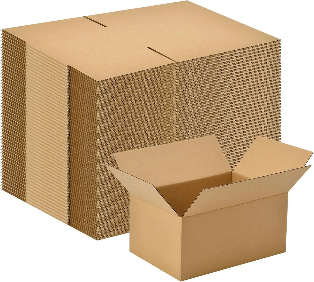 100-Pack Corrugated Cardboard Shipping Boxes 8x6x4’’ 6x4x4’’ 6x4x2’’ 4x4x4’’ Mailing Packing Moving & Storage