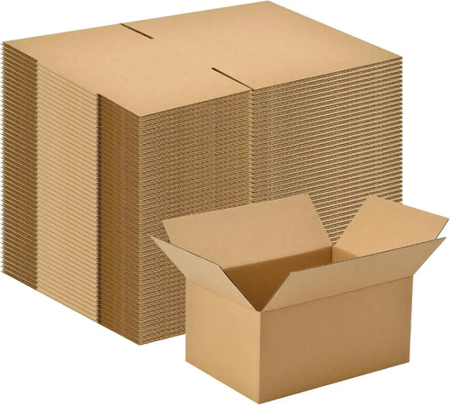 100-Pack Corrugated Cardboard Shipping Boxes 8x6x4’’ 6x4x4’’ 6x4x2’’ 4x4x4’’ Mailing Packing Moving & Storage