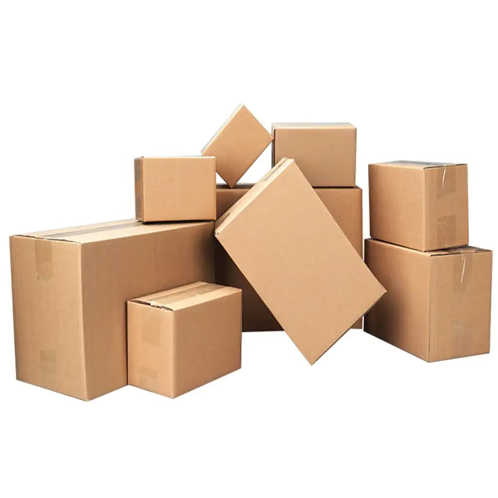 100-Pack Corrugated Cardboard Shipping Boxes 8x6x4’’ 6x4x4’’ 6x4x2’’ 4x4x4’’ Mailing Packing Moving & Storage