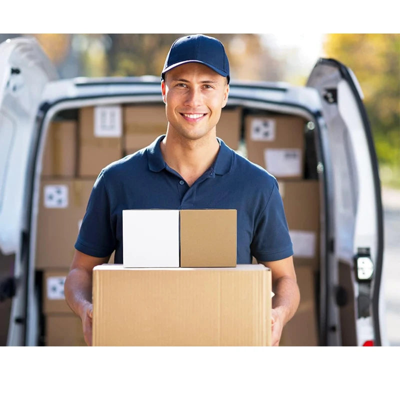 100-Pack Corrugated Cardboard Shipping Boxes 8x6x4’’ 6x4x4’’ 6x4x2’’ 4x4x4’’ Mailing Packing Moving & Storage