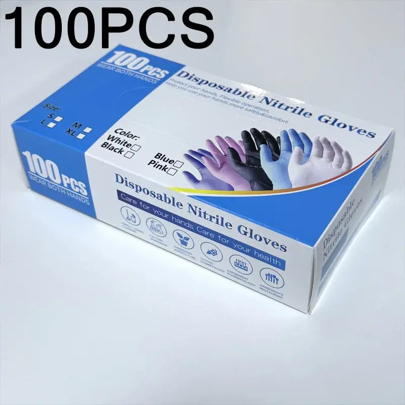 100 PCS Nitrile Kitchen Gloves, Size M, Durable & Puncture Resistant. 21x11cm, for Cooking & Cleaning - Nexvibe