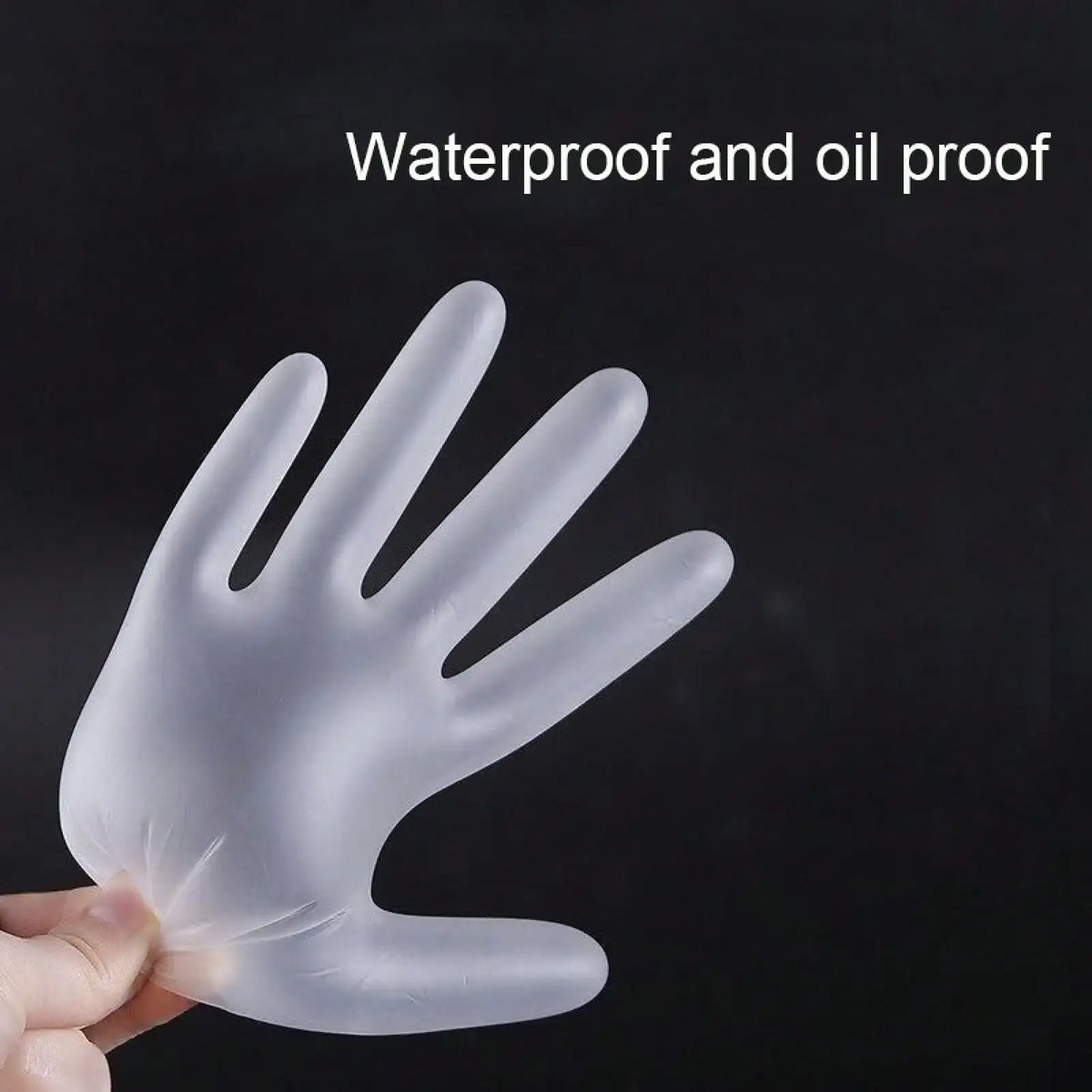 100pcs High-Quality Clear Disposable Gloves, Ideal for Kitchen Cleaning Hair Dyeing Handicrafts, Durable Hand Protection - Nexvibe