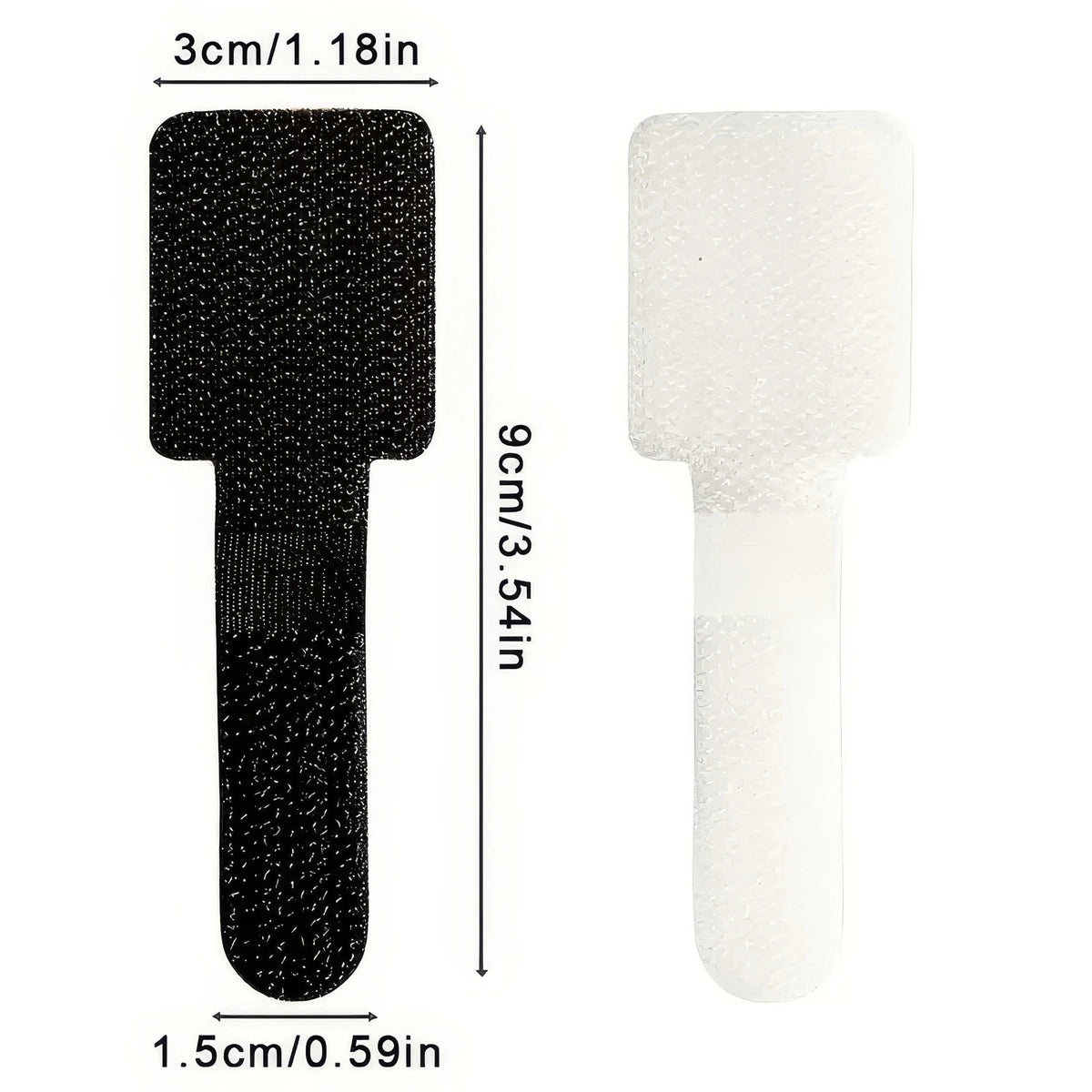 10 Black/white Cable Ties, Black and White Cable Organizer, Used for Data Cable Management and Desktop Computers - Nexvibe