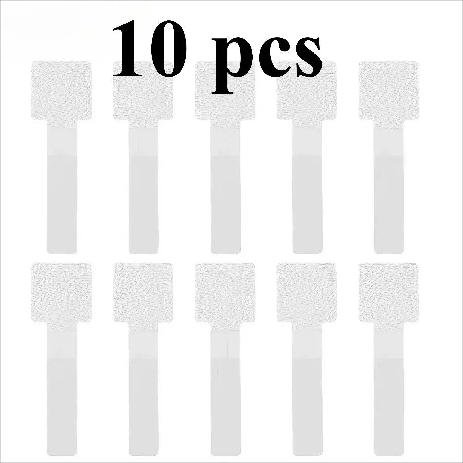 10 Black/white Cable Ties, Black and White Cable Organizer, Used for Data Cable Management and Desktop Computers - Nexvibe