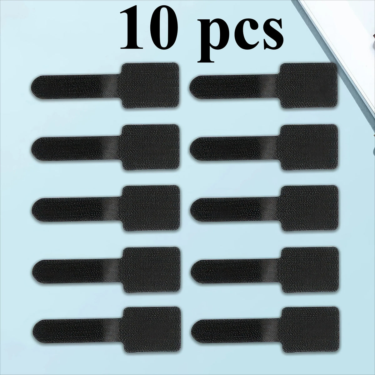 10 Black/white Cable Ties, Black and White Cable Organizer, Used for Data Cable Management and Desktop Computers - Nexvibe
