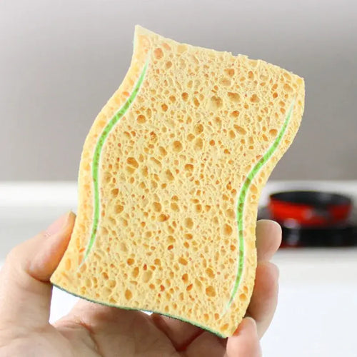 10pcs Multi-Layer Kitchen Sponge Scourer Soft Sponge Durable Stain-Removing Absorbent for Kitchen Dish Pot Tableware Cleaning - Nexvibe