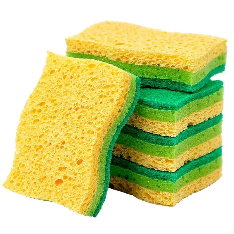10pcs Multi-Layer Kitchen Sponge Scourer Soft Sponge Durable Stain-Removing Absorbent for Kitchen Dish Pot Tableware Cleaning - Nexvibe