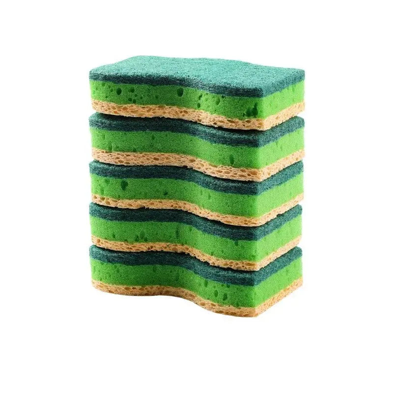 10pcs Multi-Layer Kitchen Sponge Scourer Soft Sponge Durable Stain-Removing Absorbent for Kitchen Dish Pot Tableware Cleaning - Nexvibe