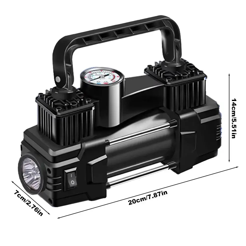 12V 150PSI Car Bicycle Motorcycle Electric Tire Inflator Air Pump Air Compressor Dual Cylinder Inflatable Tools