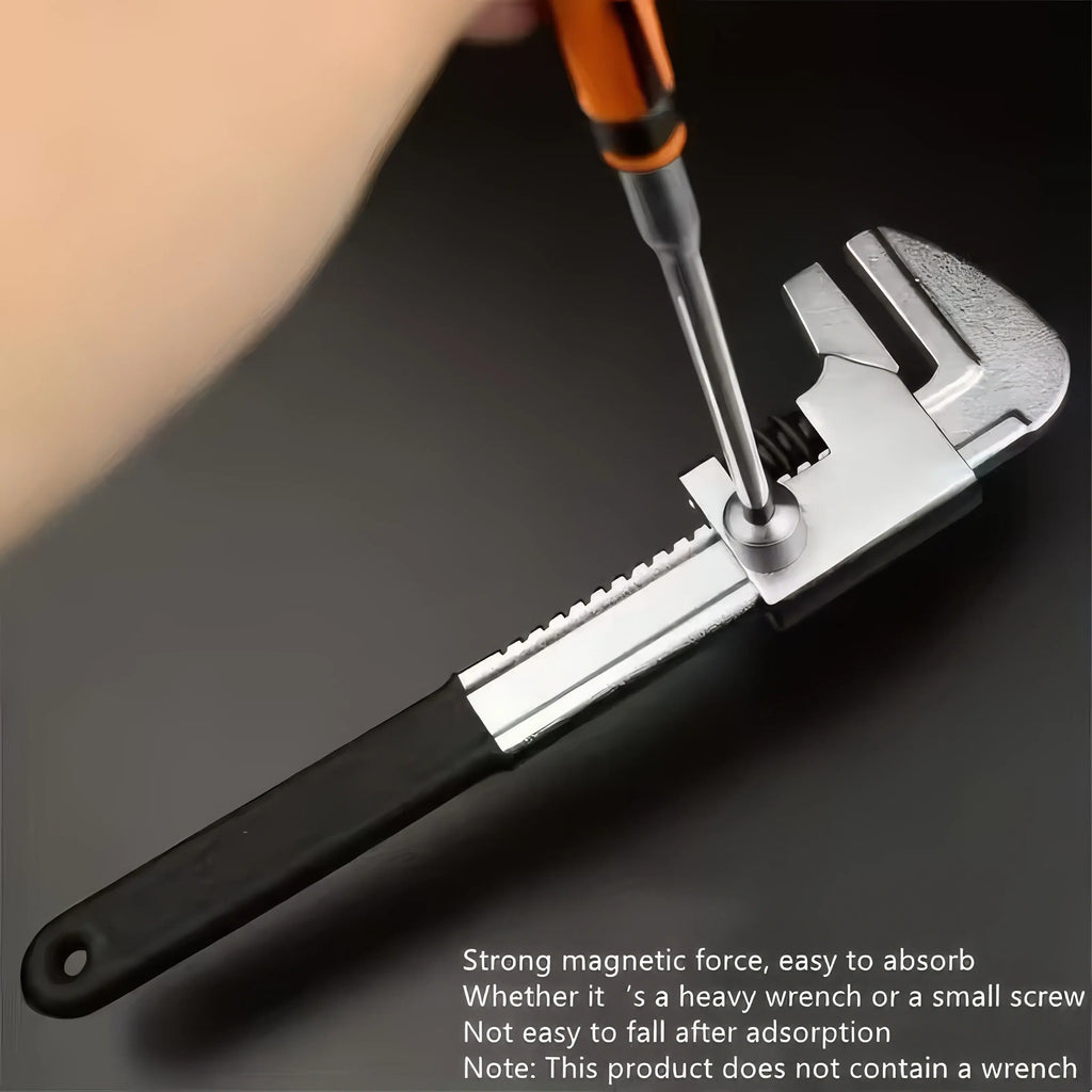 1/2 Piece Magnet Picking Tool Orange No Power Required Portable Manual Tool Suitable for Electronic Components Screws