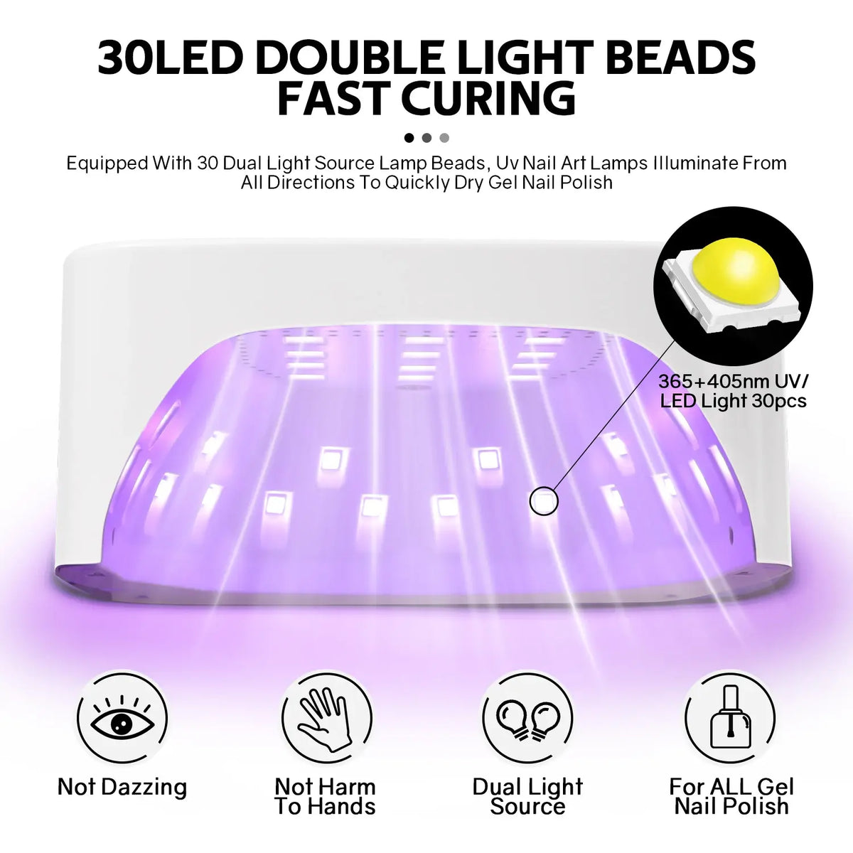 168W UV LED Nail Lamp Rechargeable Nail Dryer with Large LCD Display Professional Gel Curing Lamp 4 Timer Auto Sensor for Salon - Nexvibe