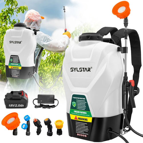 16L Garden Electric Sprayer Agricultural Irrigation Sprayer,Backpac Electric Weed Sprayer,100 PSI Telescopic Wand 5