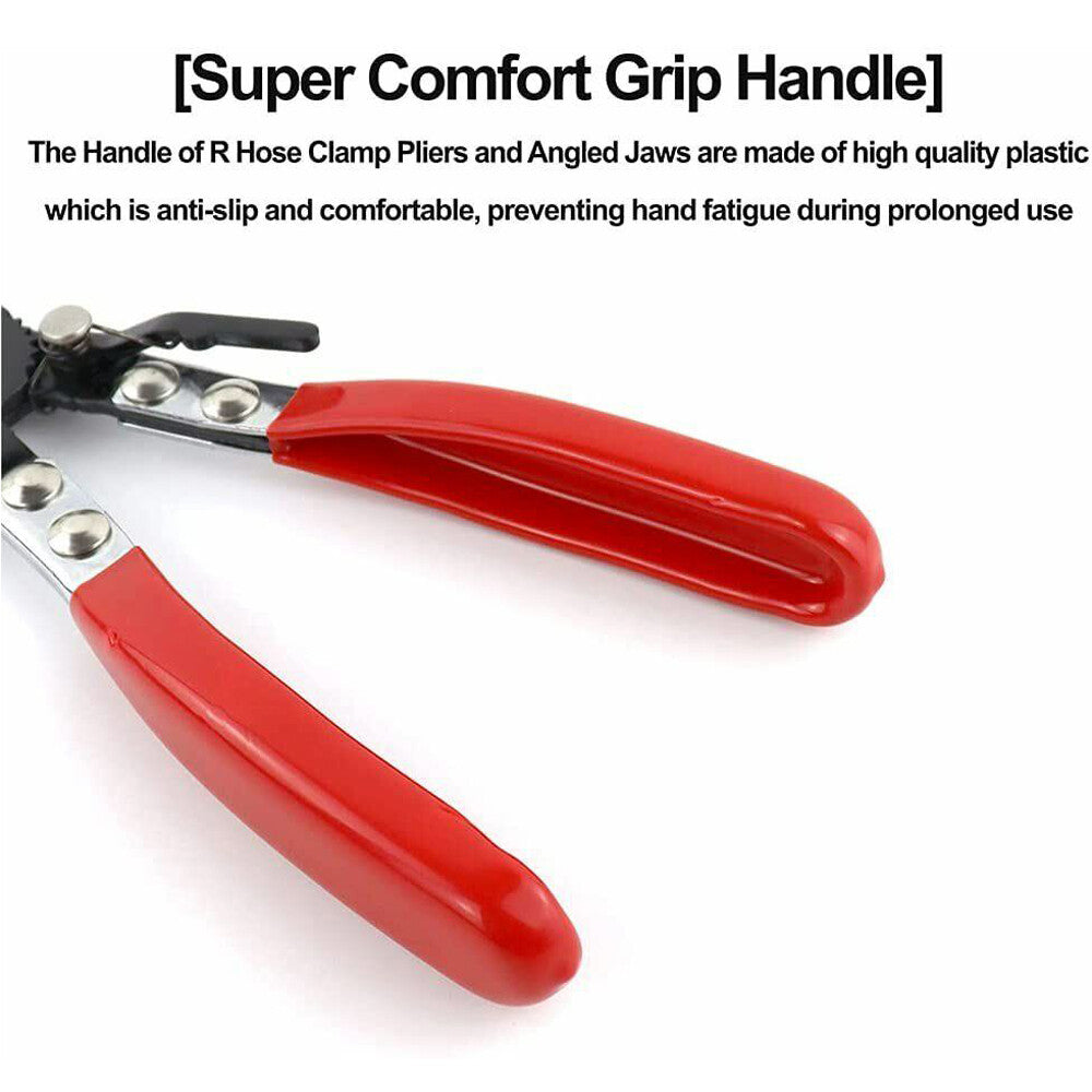Car Hose Clamping Pliers Bendable Hose Clamps Cable Type Flex Cable Straight Hose Bundle Removal Long Clamps Auto Repair Tools