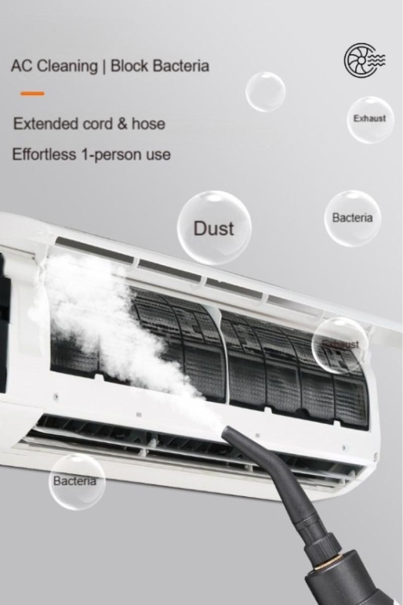 2500W Handheld Steam Cleaner High Pressure Household Car Detailing Steam Cleaning Machine with Cleaning Tools US Standard