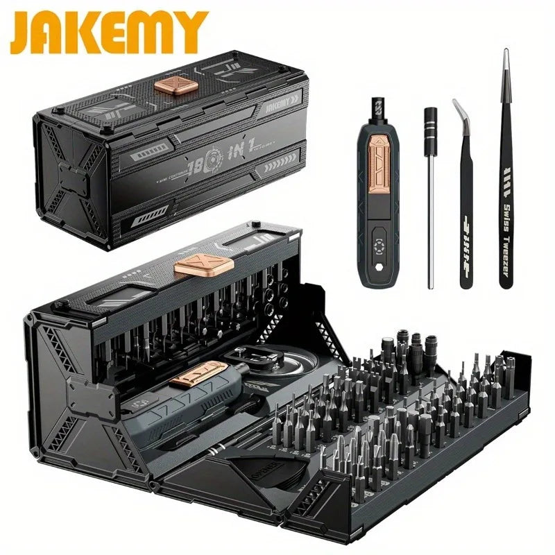 180 in 1 Precision Manual Multifunctional Screwdriver Set Magnetic Phillips Bits Mobile iPhone & PC & Glasses Repair