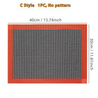 1PC Perforated Silicone Baking Mat, 2 Sides with Puff & Round Patterns, Reusable Non-stick Oven Liner, for Cookies Macaron Bread - Nexvibe