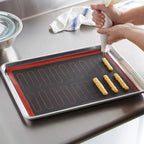 1PC Perforated Silicone Baking Mat, 2 Sides with Puff & Round Patterns, Reusable Non-stick Oven Liner, for Cookies Macaron Bread - Nexvibe