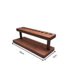 1PC Walnut Wood Multifunction Desk Organizer - Pen Holder, Phone Stand & Storage Solution for Office and School - Nexvibe