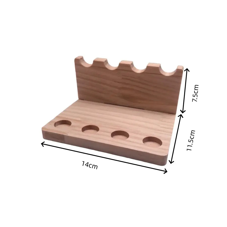 1PC Walnut Wood Multifunction Desk Organizer - Pen Holder, Phone Stand & Storage Solution for Office and School - Nexvibe