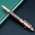 1Pc Brass Pen with Tungsten Steel Nib, Heavy Metal Feel, Retro Design, for Business and Office Use, Rotating and Retractable, Suitable for Students/Organizations, Holiday Gifts, Valentine's Day, Back-To-School Season, School - Nexvibe