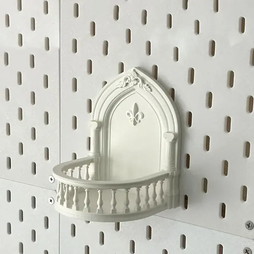 1 European-style Balcony Hanging Rack - Durable Plastic Display Stand,Suitable for Succulents, Plants,Ornaments,and Collectibles - Nexvibe