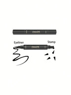 1 Pcs Black Wings Stamp Liquid Eyeliner Waterproof Smudge Proof Quick Dry Precise Tip Beginner Friendly Y2K Party & Daily Makeup - Nexvibe
