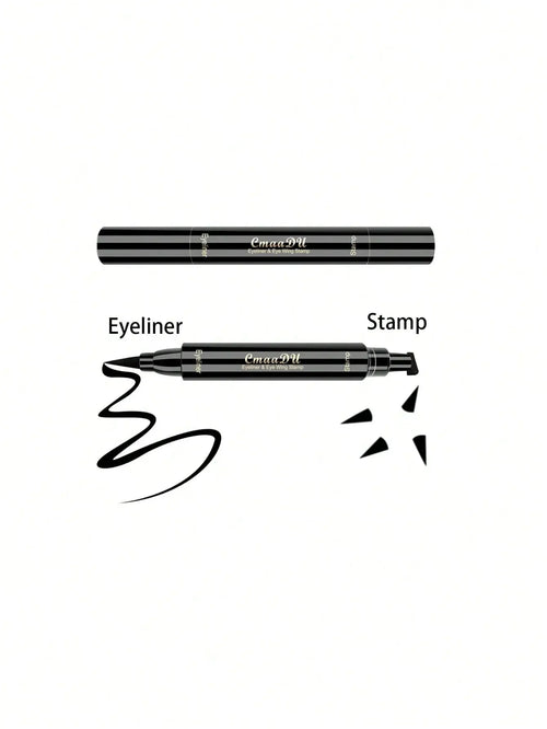 1 Pcs Black Wings Stamp Liquid Eyeliner Waterproof Smudge Proof Quick Dry Precise Tip Beginner Friendly Y2K Party & Daily Makeup - Nexvibe