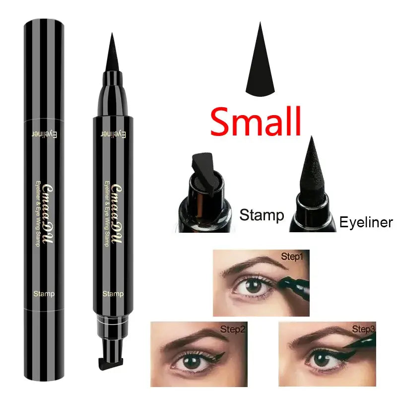 1 Pcs Black Wings Stamp Liquid Eyeliner Waterproof Smudge Proof Quick Dry Precise Tip Beginner Friendly Y2K Party & Daily Makeup - Nexvibe