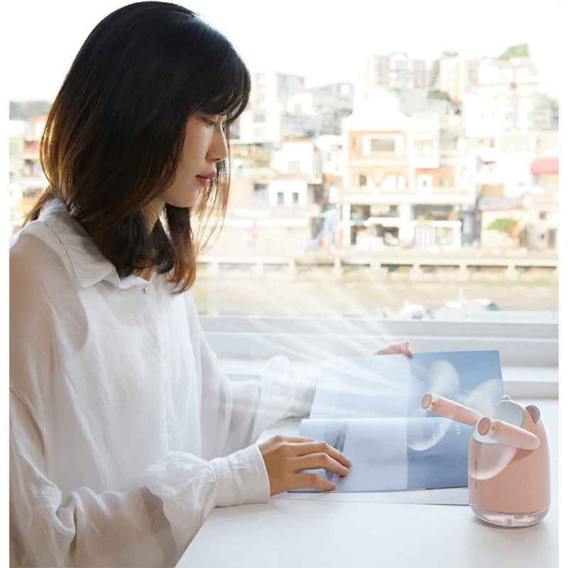 Spray Cooling Fan Portable Water Humidifier,USB Fan,desktop Small Fan,mini Air Conditioner  Humidifier Double Head Fan