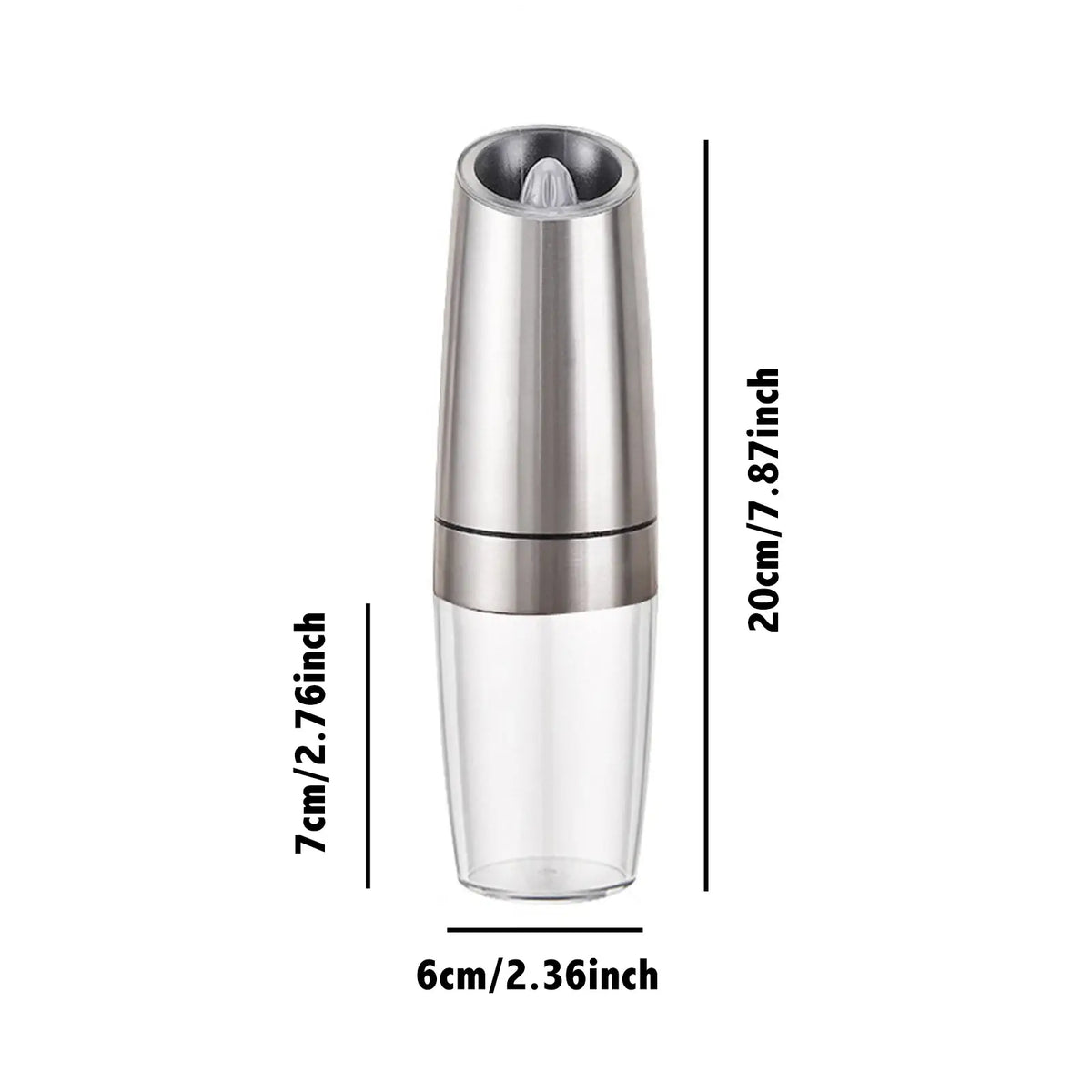 1pc/2pcs, Gravity Electric Salt And Pepper Grinder - Salt & Pepper Mill Sets With LED Light, One Hand Automatic Operation, Adjus - Nexvibe