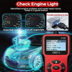 1pc V100 Professional OBD2 Scanner Engine Fault Code Reader Diagnostic Scan Tool for OBD II Protocol Cars Since 1996