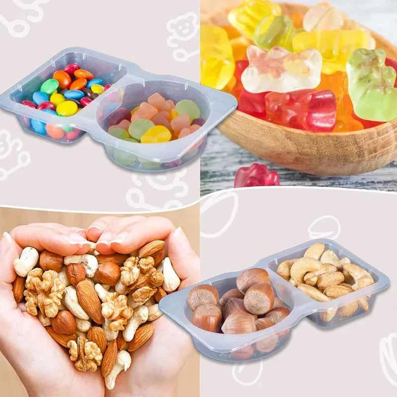 20-Count Spice Storage Jars - Stackable Clear Containers with Label Kit
