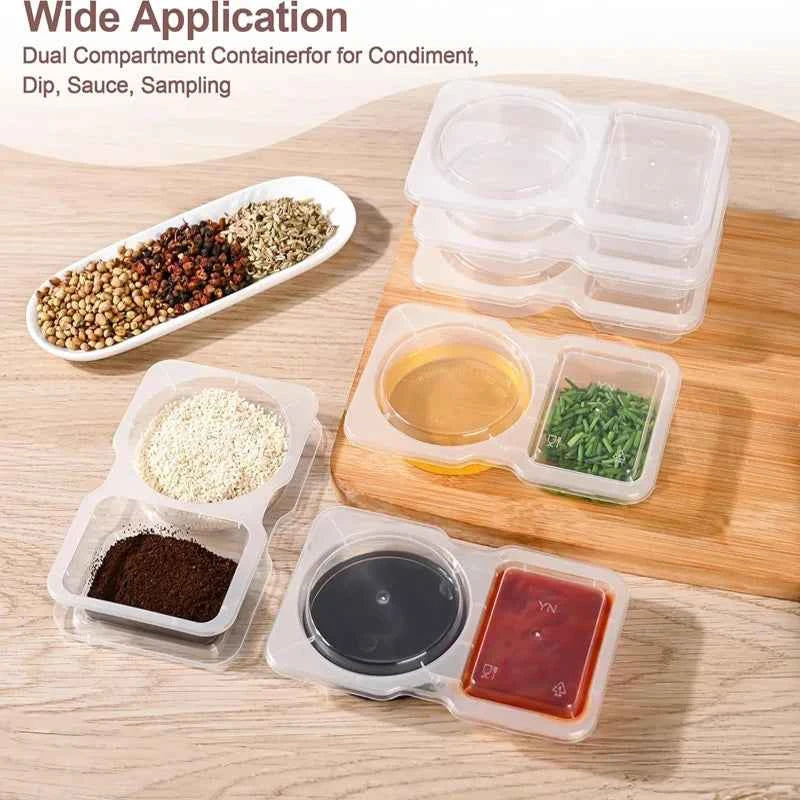 20-Count Spice Storage Jars - Stackable Clear Containers with Label Kit