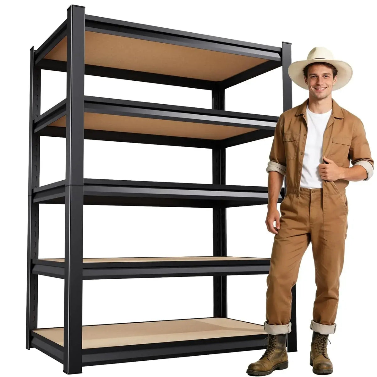 2000LBS Garage Shelving, Heavy Duty Garage Shelves, Adjustable Metal Shelving Unit, Easy Assembly Garage Storage, Customized - Nexvibe