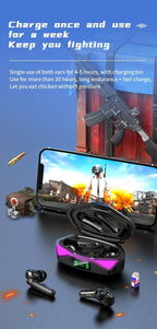 2026 New TWS Wireless Earphones with Bluetooth 5.49 Gaming Headset Sport Earbuds with LED Display Earhooks and Built-in