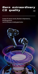 2026 New TWS Wireless Earphones with Bluetooth 5.49 Gaming Headset Sport Earbuds with LED Display Earhooks and Built-in