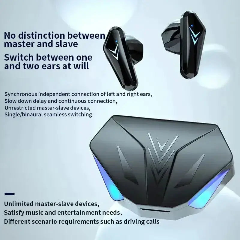 2026 New TWS Wireless Earphones with Bluetooth 5.49 Gaming Headset Sport Earbuds with LED Display Earhooks and Built-in