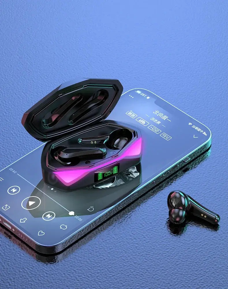 2026 New TWS Wireless Earphones with Bluetooth 5.49 Gaming Headset Sport Earbuds with LED Display Earhooks and Built-in