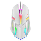 2026 hot F1 Wired 3-Button Mouse Colorful Lighting Game And Office Suitable For Microsoft Windows and Apple IOS system explosion - Nexvibe
