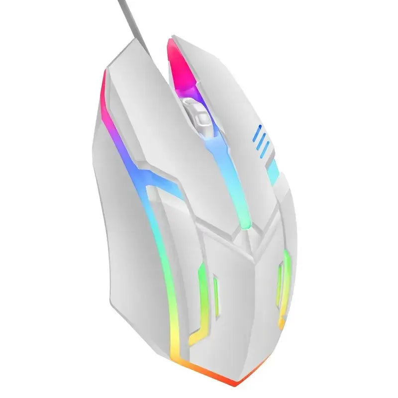 2026 hot F1 Wired 3-Button Mouse Colorful Lighting Game And Office Suitable For Microsoft Windows and Apple IOS system explosion - Nexvibe