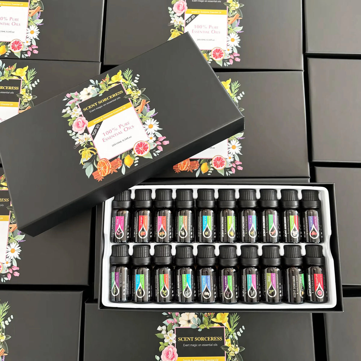 20Pcs/Set Classic Brand Essential Oil Set Lavender Eucalyptus Sweet Orange Lemon Aromatherapy Essential Oils Exclusive