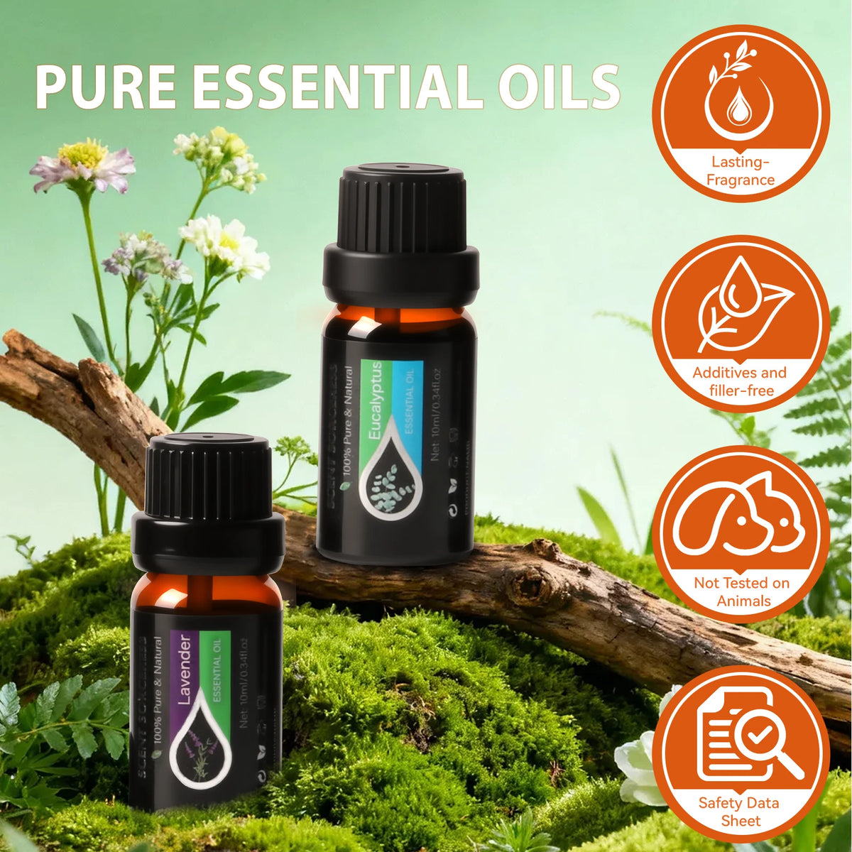 20Pcs/Set Classic Brand Essential Oil Set Lavender Eucalyptus Sweet Orange Lemon Aromatherapy Essential Oils Exclusive