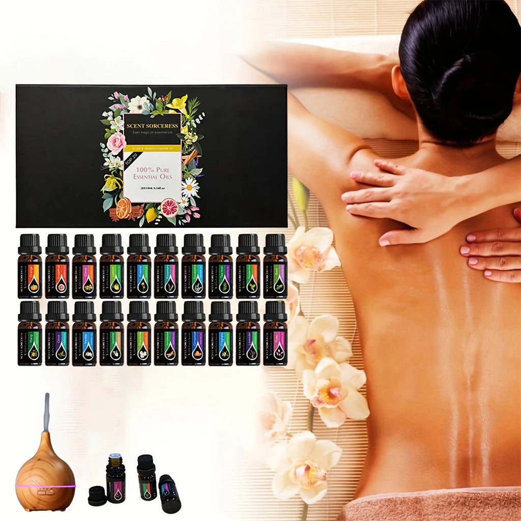 20Pcs/Set Classic Brand Essential Oil Set Lavender Eucalyptus Sweet Orange Lemon Aromatherapy Essential Oils Exclusive