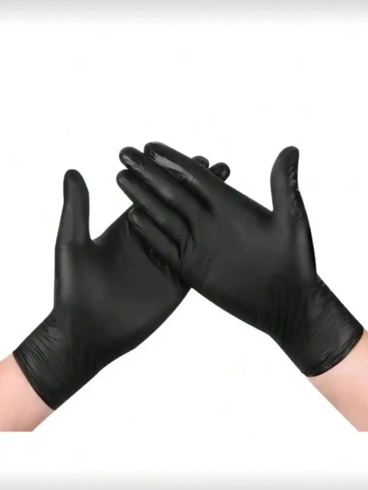 2/20/50/100pcs Black Disposable Nitrile Gloves, Latex-Free Waterproof Anti-Static Multi-Purpose Work Gloves, Powder-Free, Suitable For Kitchen, Bathroom, Home, Hair Dyeing, Beauty Salon, Painting, Craft Protection Gloves [No - Nexvibe