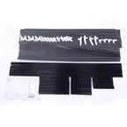 Simple Assembly 5 Tiers Non-woven Fabric Shoe Rack With Handle Black RT