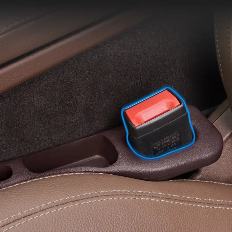 2PCS Car Seat Gap Filler, PU Waterproof Organizer with Storage Grooves, Auto Interior Accessories for Phone & Keys - Nexvibe