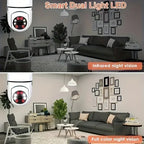 2Pc Ease Life APP-Light Bulb Security Cameras Outdoor Wireless WiFi Camera 5GHz 360 Degree E27 Light Socket Screw