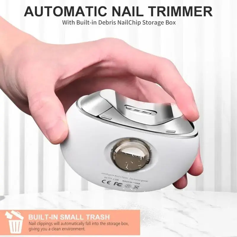 2 IN 1 Electric Nail Clipper Cutter 3 Speed Low Noice Automatic Nail Grinder Trimmer For Adult Mini Manicure Tools Nail Care - Nexvibe