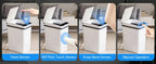 2 Pack 12L Bathroom Automatic Trash Cans Touchless Motion Sensor Slim with Lid for Bathroom Bedroom Living Room Office White - Nexvibe